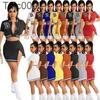 Kadın Eşofman İki Parçalı Elbise Tasarımcısı 2022 İlkbahar Yaz Harfleri Baskılı Beyzbol Takım Elbise Yüksek Bel Bölünmüş Etek Suit 8 Renkler