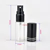 100 stuks / partij 5 ml mini draagbare kleurrijke glazen parfumfles met aluminium verstuiver lege cosmetische containers voor reizenShipping