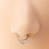 Hinged Segment Nose Ring Piercing Surgical Steel Hoop Septum Clicker Ear Cartilage earrings Tragus Lip piercing Jewelry