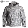 군사 전술 재킷 Airsoft 하이킹 캠핑 사냥 재킷 부드러운 쉘 남성 방수 양털 야외 군사 방풍 재킷 201103