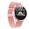 Aggiorna Q8 Plus Orologio intelligente in oro rosa Elettronica di moda Uomo Donna Impermeabile Sport Tracker Fitness Bracciale Smartwatch