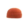 Chapéus de malha para mulheres Skullcap Homens Beanie Chapéu Inverno Retro Brimless Baggy Melon Cap Cuff Docker Pescador Gorros Chapéus para Men12688897