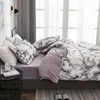 Conjunto de capa de edredão acolchoado conjunto de edredão de mármore capa de cama conjunto para cama de casal única nova roupa de cama 201119