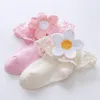 INS 4Color lace flower baby socks cotton princess newborn socks girls socks infant sock baby girl clothes baby girl designers clothes