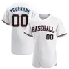 Custom Block Black-Orange-9898 Jersey de baseball authentique