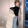 Женские капюшоны покрывают длинные шкафы Parka Colourmatched Jacket для женщин в середине зимней толстой куртки, женщины, зима 813 T200319