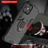 Rüstung PC Abdeckung Ring Halter Telefon Fall Für iPhone 12 mini Fällen Für iPhone 11 Pro XS MAX XR X 8 7 6 Plus 5 5S SE 2020 5C Zurück Abdeckungen