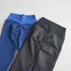 Pantalons de Yoga taille haute pour femmes, Leggings froissés aux fesses, amincissants, pantalons de Sport, de course, de Fitness, collants de gymnastique, H1221