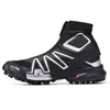 Salomon 패션 Snowcross CS 트레일 겨울 눈 스티 펠의 부츠 블랙 볼트 파란색 빨간색 양말 CHAUSSURES 남성 트레이너 겨울 눈 부츠 신발 BOTAS