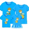 matching family clothes look Mother daughter Dresses family t-shirts father son mom fashion summer casual cotton Couple outfits LJ201111