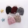 2020 vinter stickad riktig päls hatt kvinnor tjockna mössor med 15cm äkta räv päls päls pompoms varm keps snapback pompon beanie hattar