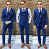 Nouveau Top Vente Meilleur Homme Royal Blue Costume de mariée pour Hommes Derniers Design Masculino Trajes de Hombre Slim Fit Fashion Blazer1