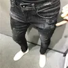 Jeans da uomo vintage streetwear hip-hop strappati biker jeans sfilacciati distrutti da uomo pantaloni da moto skinny denim jeans moda uomo T200614
