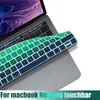 Клавиатура обложки Испания EU-ключ защищает от Pro13 15touchbar A2159 A1707 A1706 A1989 A1990 Корпус ноутбука Силика.