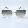 Gafas de sol de moda de diseño de lujo 20% de descuento en tendencias de tendencias para hombres de moda cuadros grandes carteras de gafas de sol de metal gafas vintage