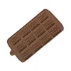 Nowa jadalnia silikonowa forma 12 Nawet formy czekoladowe formy kremówki DIY Candy Bar Mold Cake Decoration Narzędzia kuchenne Akcesoria do pieczenia W108