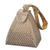 2021 Special Design triangle Women Bridal handbags wedding events party diamond crystal beaded bag wallet Bridal Wedding Bags Accessories