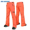 SEARIPE pantalons de Ski femmes en plein air de haute qualité coupe-vent imperméable chaud Couple neige pantalon hiver Ski Snowboard pantalon marque 201205708190