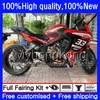 Kit Pour HONDA CBR 650 F CBR-650F 2011 Noir rouge nouveau 2012 2013 2014 2015 53HM.28 CBR 650F CBR650 F CBR-650 CBR650F 11 12 13 14 15 16 Carénages