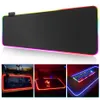 RGB Gaming Mouse Pad Computer Gamer Mousepad med lätt stort gummi utan halkmatta stora kuddar PC Laptop Keyboard Desk Carpet