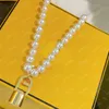Designer collana in collane a serbatoio per donne designer di luxurys Pearl f collane di gioielli di moda festa regalo D2112162Z6242127