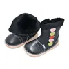 bambini ragazze stivali da neve in pelle morbida con cuori colorati per l'inverno chiusura lampo nuovo arrivo spedizione gratuita al dettaglio all'ingrosso LJ201104