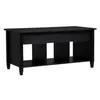 US stock Lift Top Coffee Table Modern Furniture living room Hidden Compartment And Lift Tabletop Black a36 a11 a24293A