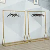 Eisen Bekleidungsgeschäft Display Regal Commercial Möbel Landung Gold Wäscheständer Einfache Dekoration Tasche Hängende Tuch Racks