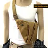 Multifuncional Escondido Armazenamento Tático Saco De Arma Holster Masculino Esquerda Bolsa De Nylon Nylon Bag Anti-Theft Bag Caçando