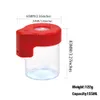 LED Storage Jars store Container Bottle Rechargeable Medicine Box Magnifying Stash Containers 155ml Mag Jar Glowing Case Vacuum Bottles