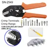 Crimp Pliers Multiple Crimping Dies Set Wire Dupont Terminals Tools For Heat Shrink Connectors Non-Insulated Ferrule Terminals Y200321