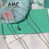AMC 925 Silver Love KeyNecklace Gioielli femminile Superbo Craftsmanship Logo ufficiale classico Pearl Elegant Fashion Necklace Wholesale8787602