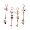 Dangle Lustre Dernière Mode Bijoux Rose Noir Asymétrique Souris Boucle D'oreille Pendentif Chic Boucles D'oreilles Animales Pour Femmes1