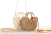 Semicircle Straw Evening Bag Simple Style Ins Popular Beach Hand-Woven Bags Holiday Women