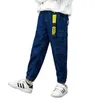 Printemps automne jean pour garçons nouveau 2022 Version coréenne mode beau taille élastique mince décontracté Denim pantalon vêtements pour enfants G1220