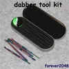 vente dab tool kit wax dabber tool set boîte en aluminium emballage pour herbe sèche vaporisateur stylo cire atomiseur titanium nail