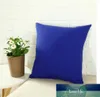 Home Decor Plain Solid Color Throw Pillow Case Home Sofa Decor Linen Vintage Art Style Cotton Throw Cushion Cover New