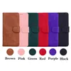 A35 A55 Étuis portefeuille vintage à la mode pour Samsung S24 A05 A05S A15 S23 Ultra Plus A14 5G M13 4G M33 M53 M23 F23 A23 Skin Feel Plain Retro Leather ID Card Holder Cover Pouch