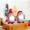 Boże Narodzenie Pluszowe Handmade Gnomy Elf Doll Okno Strona główna Decor Stół Xmas Ozdoba Nowy Rok Natal Navidad Gift JK2011x5