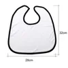 Sublimatie Blanco Baby Bib Zakdoek Warmte Transfer Polyester en Katoen Afdrukken Jongens Meisjes Vlak DIY BIBS Sjaal Saliva Handdoeken Burp Doeken B1