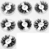 25mm 27mm Vison Cheveux Faux Faux Cils Épais Cils Extensions MN29