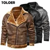 brown leather bomber jacket with fur collar