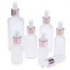 5 ml 10 ml 15 ml 30 ml 50 ml 100 ml vorstglas druppelaar fles lege cosmetische verpakking container flesjes etherische olieflessen