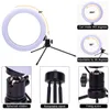 Yeni Tasarım 10 inç Çapı 25 cm Canlı Dolgu Işık Masaüstü Tripod 14.5 W 5 V 140LED 2835 Lamba Boncuk Beyaz Işık USB Bağlantı Vanity Işık