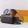 مصمم الأزياء النظارات الشمسية الكلاسيكية النظارات Goggle Goggle Outdoor Beach Sun Glasses for Man Woman 6 Color اختياري AAA1