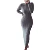 Casual Dresses Women Autumn Winter Solid Color Long Sleeve Twisted Knitted Bodycon Warm Plus Size Sweater Dress