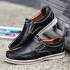 BIMUDUIYU Hot Sell Mens British Style Boat Shoes Minimalist Design Leather Men Dress Shoes Loafers Formal Business Oxfords Shoes Y200420