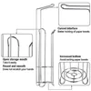 Держатель подставки для булочки -бумаги из нержавеющей стали типа туалетная бумага Держатель практическая современная папионная бумага подставка для рулона для туалета T200425