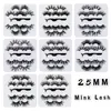 5 pairs 25MM Eyelash Faux 3D Mink Eyelashes False Eyelash Dramatic Mink Lashes Big Eyelash Extension With Eyelashes Tweezer Makeup