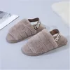 2022Latest Autumn And Winter Leisure Plush Slippers Printed Flat Comfortable Home Slippers For Ladies Classic Interlock Fur Slides